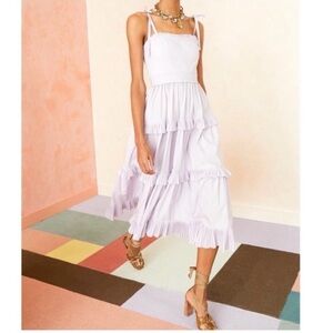 Ulla Johnson Lune Midi Dress in Thistle